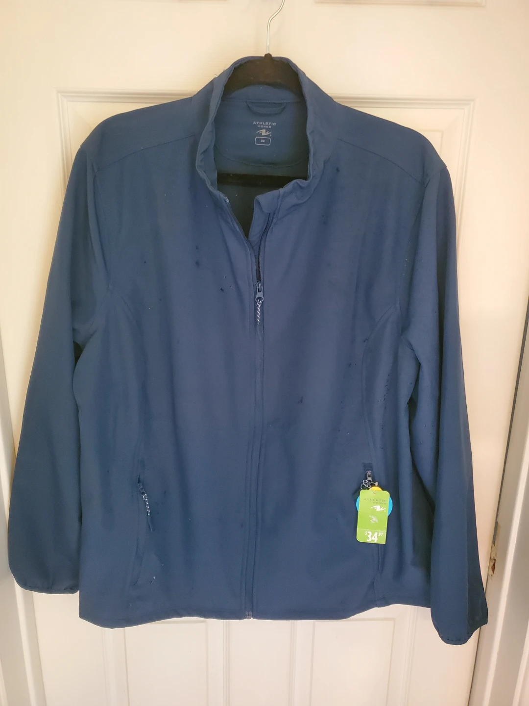 Plus Size Athletic Windbreaker...New