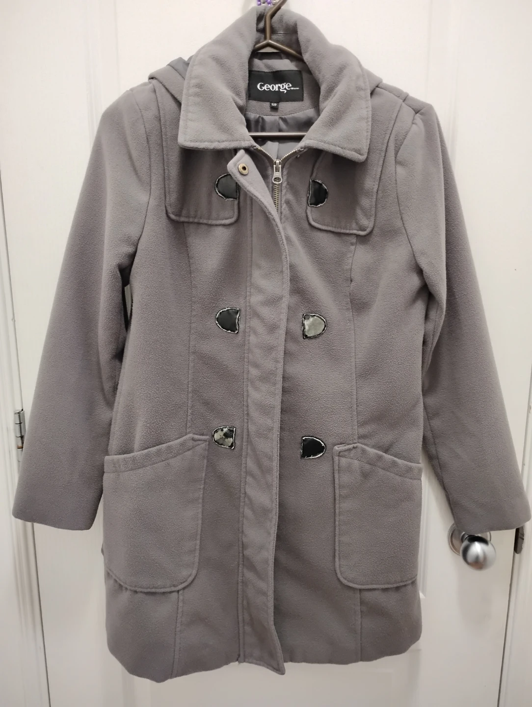 George Grey Hooded Coat