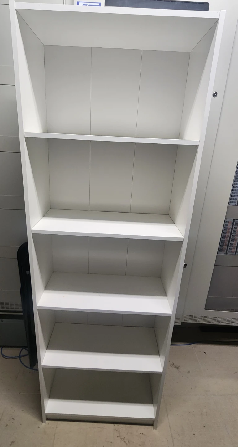 White 5-Shelf Bookshelf - photo 2