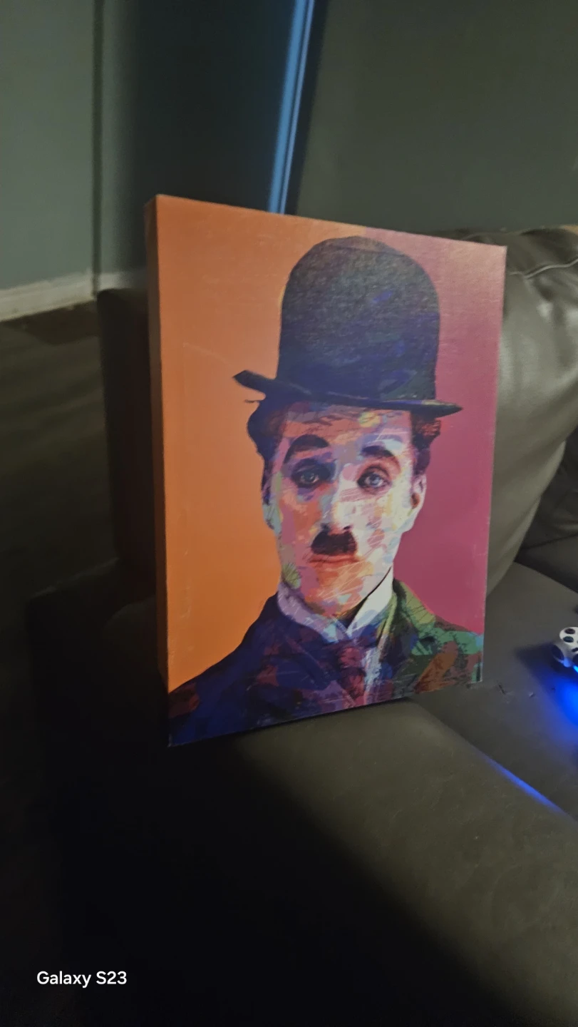 Charlie Chaplin Pop Art Canvas Print - photo 2