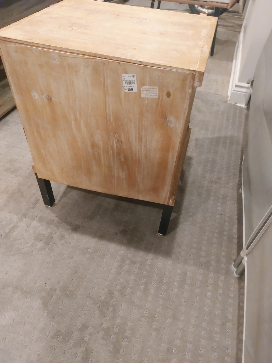 Wood Accent Cabinet with Ring Pulls - photo 4