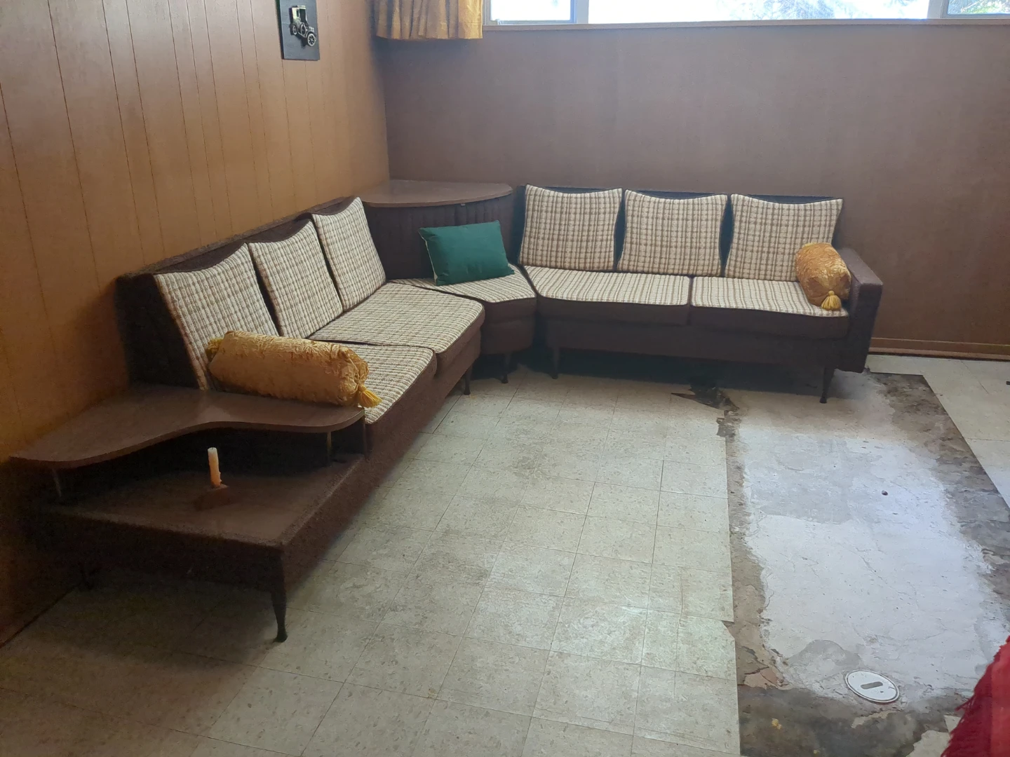 Vintage corner couch