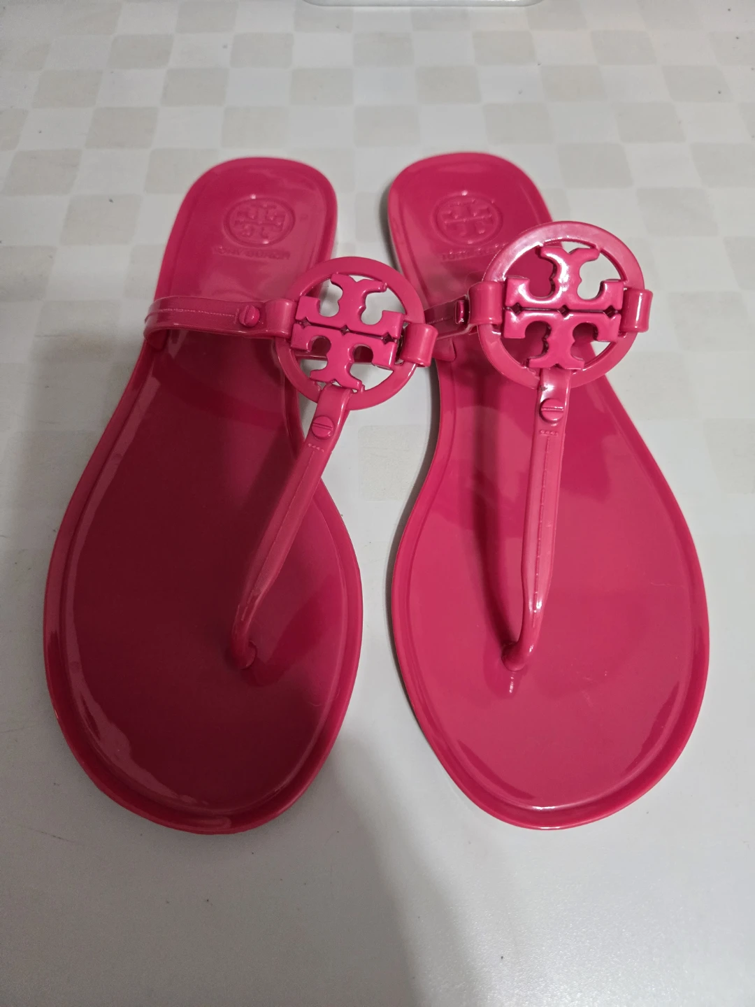 Tory Burch Pink Jelly Sandals