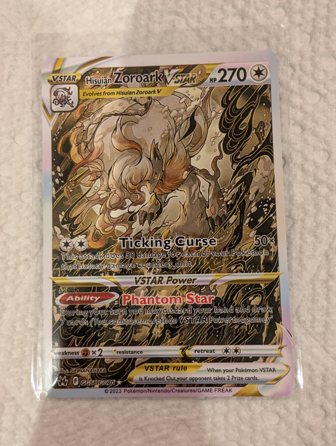 Hisuian Zoroark VSTAR  - SWSH : Crown Zenith Galarian Gallery - photo 3