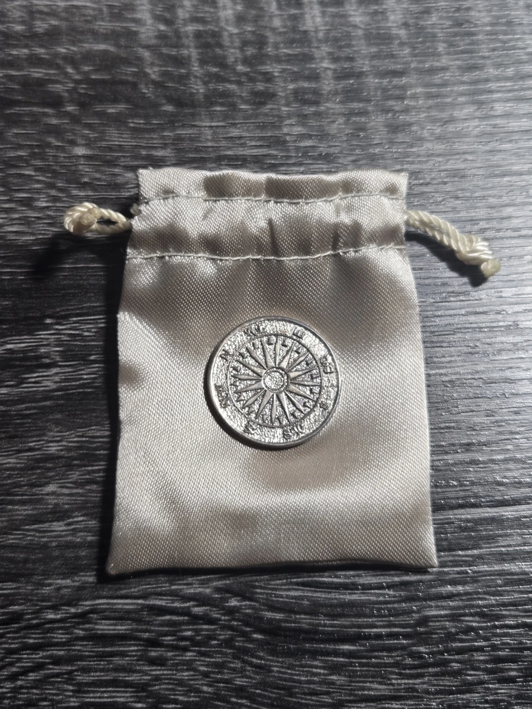Sterling Silver Token - Earth, Compass Star