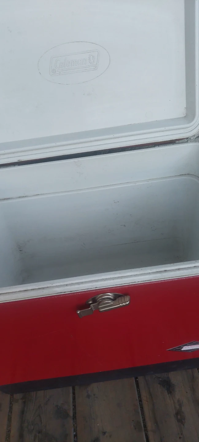 Vintage Coleman Steel Belted Cooler - Red - photo 3