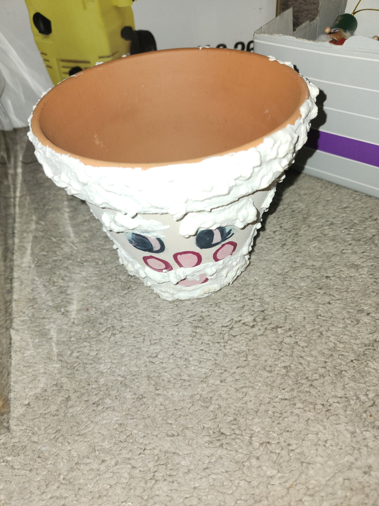 Hand-painted Terracotta Pot