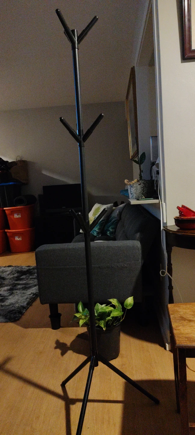 Black Coat Rack Stand