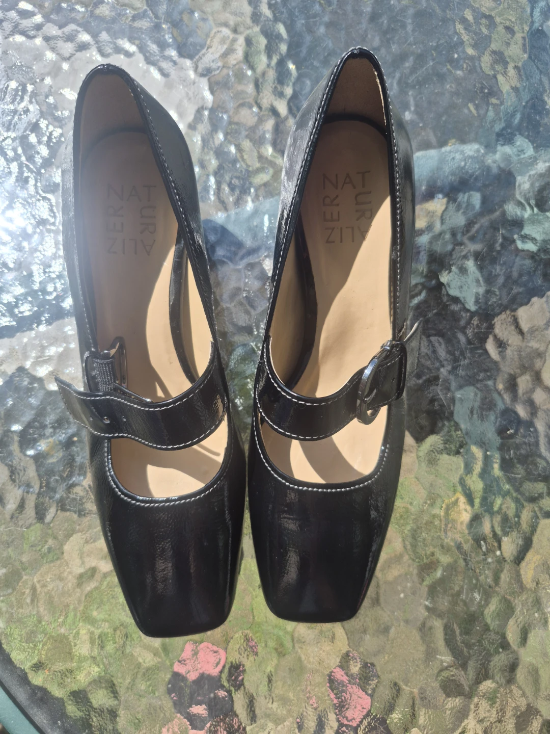 Naturalizer Black Patent Mary Jane Heels