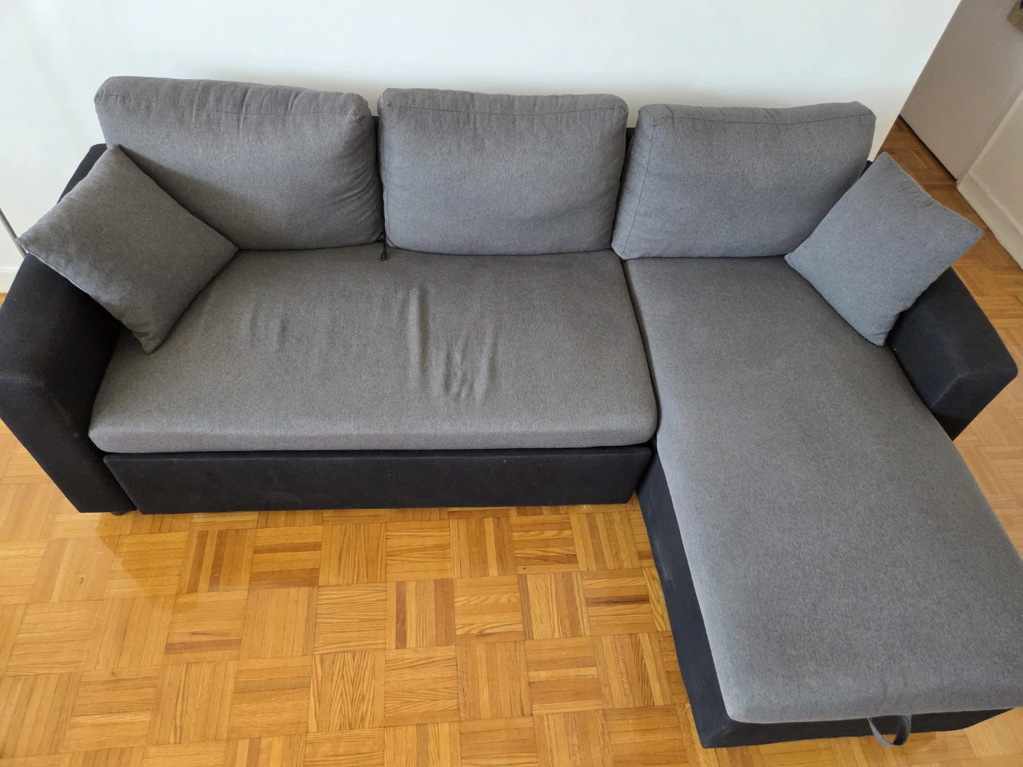 Grey Sectional Sofa with Storage - photo 4