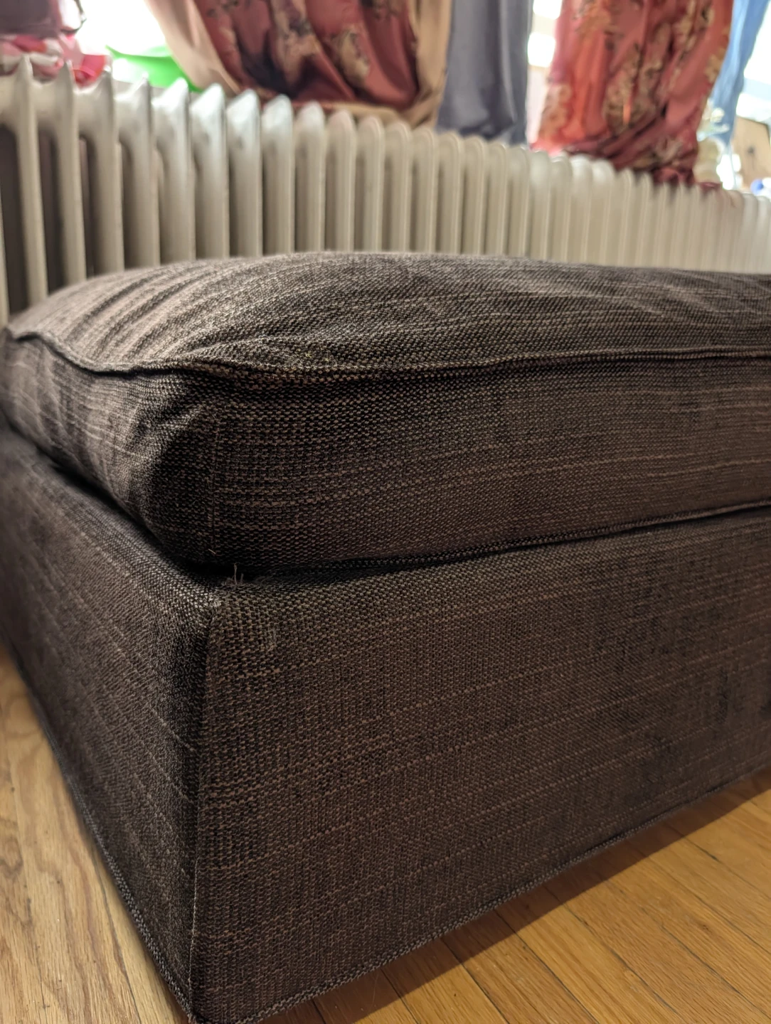 Dark Brown Storage Ottoman - photo 2