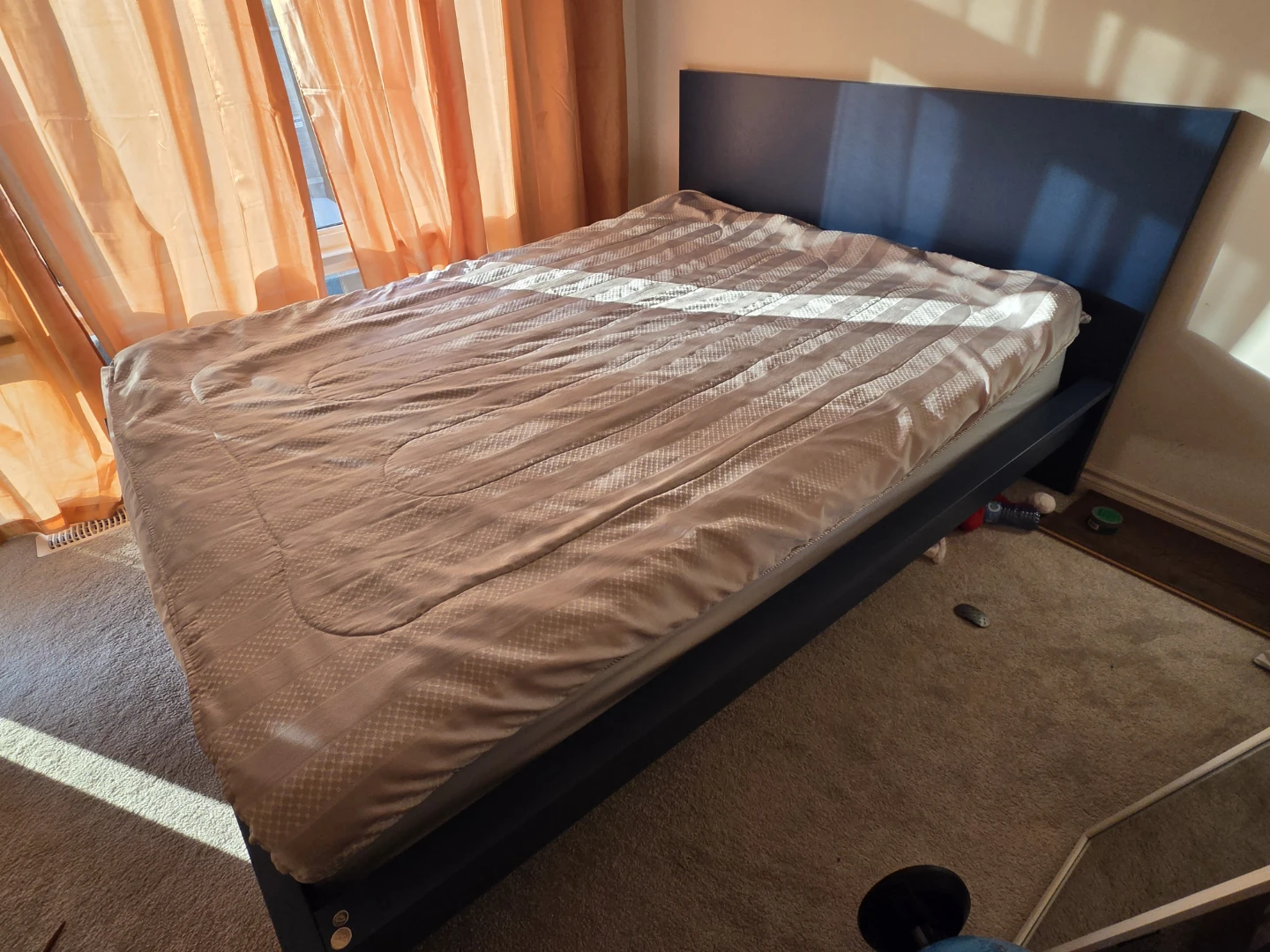 Queen - Blue Platform Bed Frame