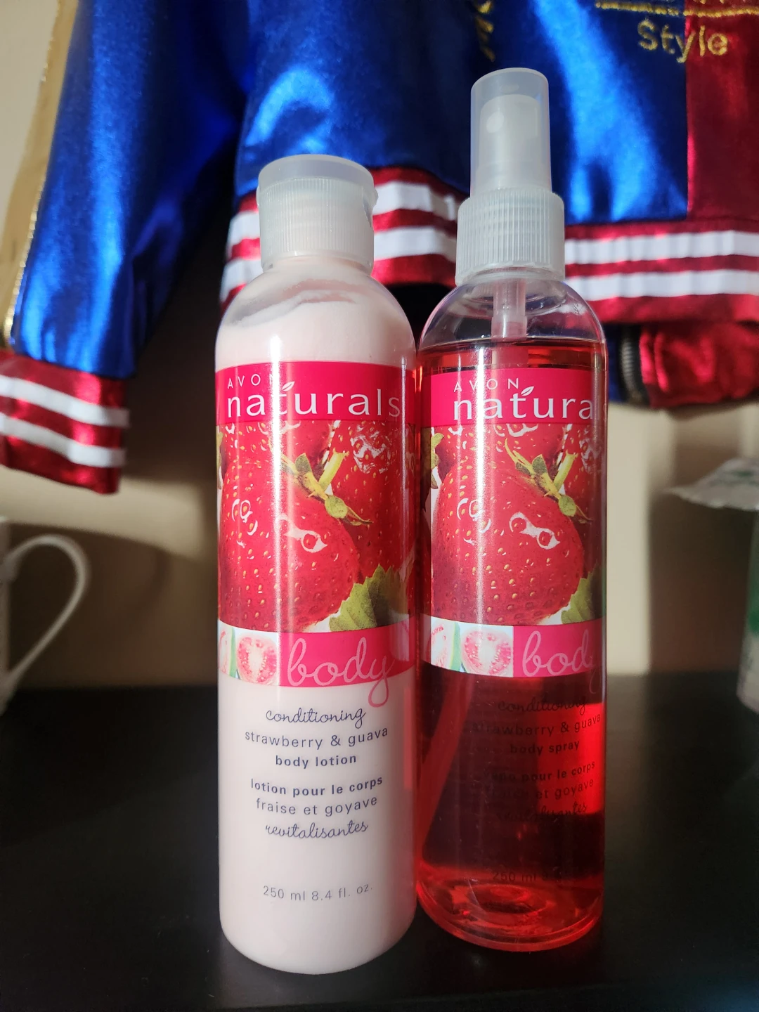 Avon Naturals Strawberry & Guava Body Lotion and Body Spray