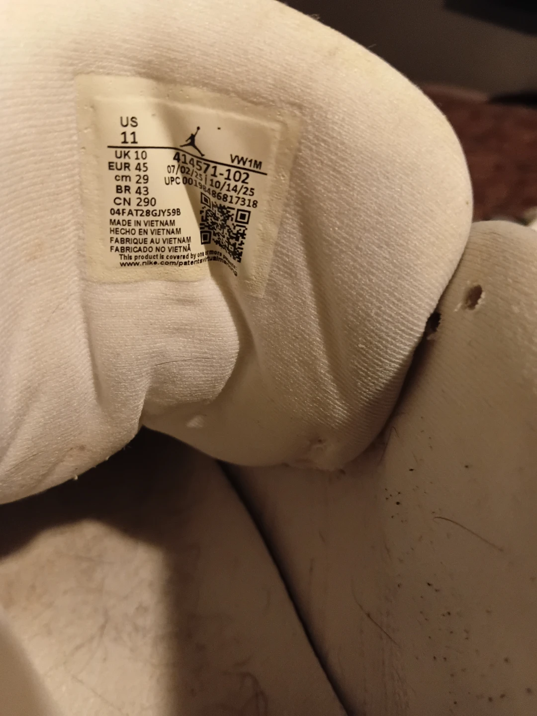 Air Jordan 13 Retro White Red Size 11 - photo 2