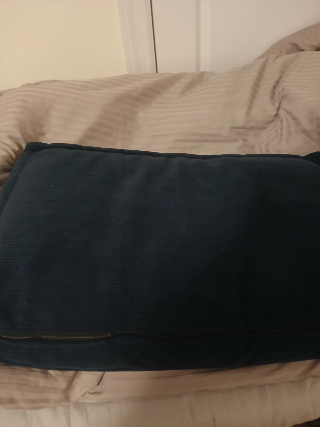 Dark Teal Corduroy Throw Pillow 소파 쿠션 세트 - photo 3