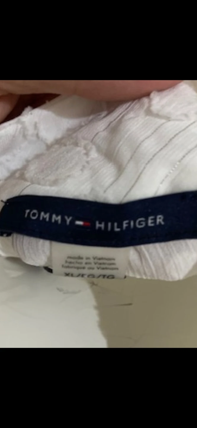 New Tommy Hilfiger White Textured Blouse - Size XL - photo 2