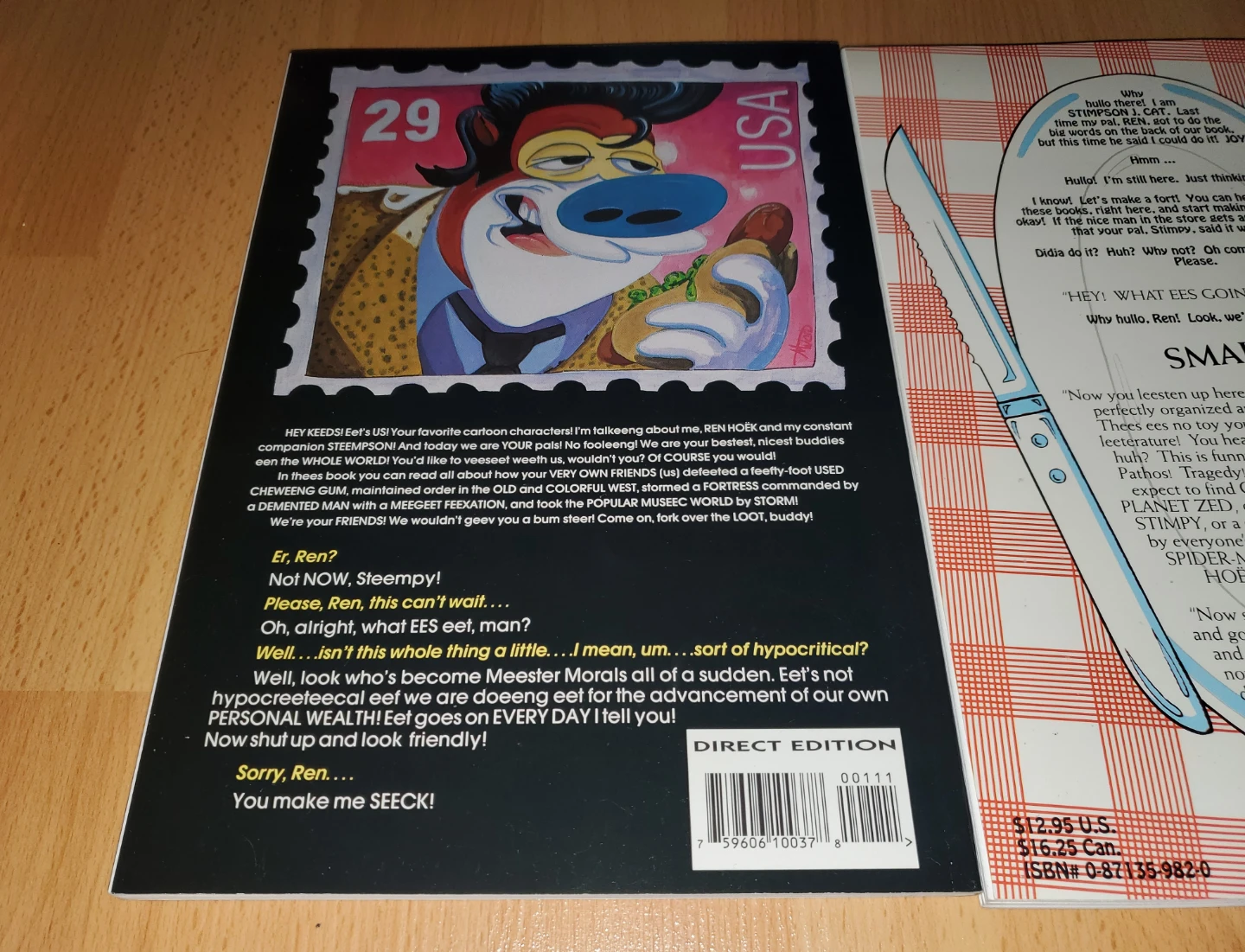 (Both for $15) 2 Ren & Stimpy Show Graphic Novels Books - photo 2