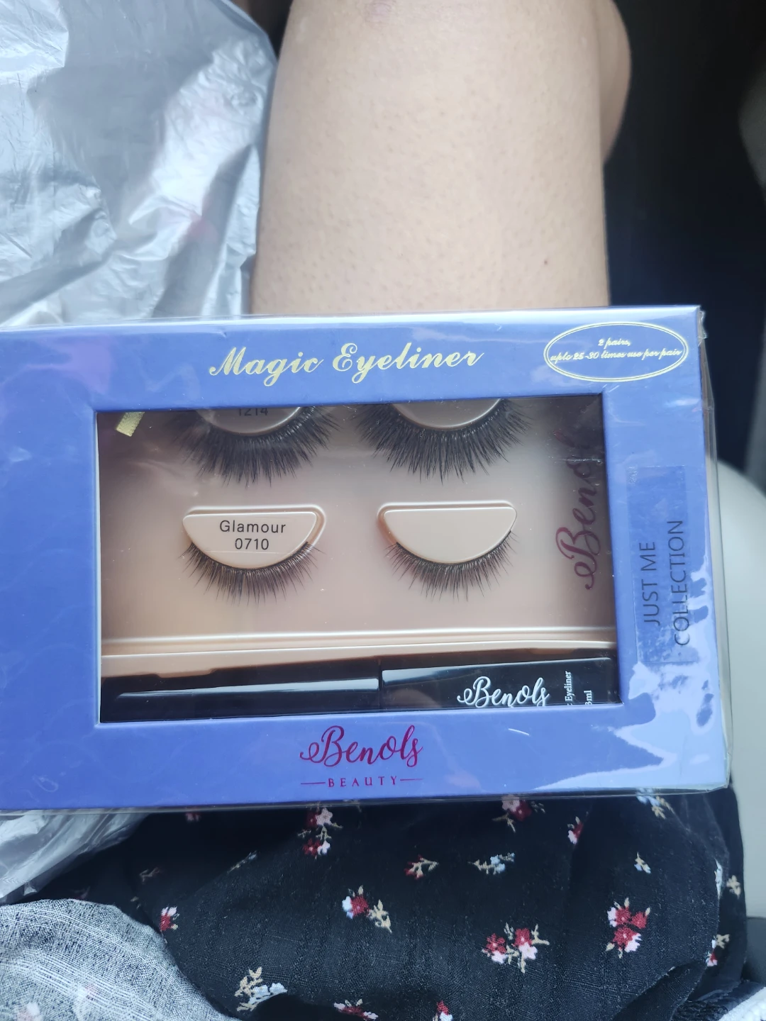 Benols Beauty Magic Eyeliner & 2 Pairs of False Lashes