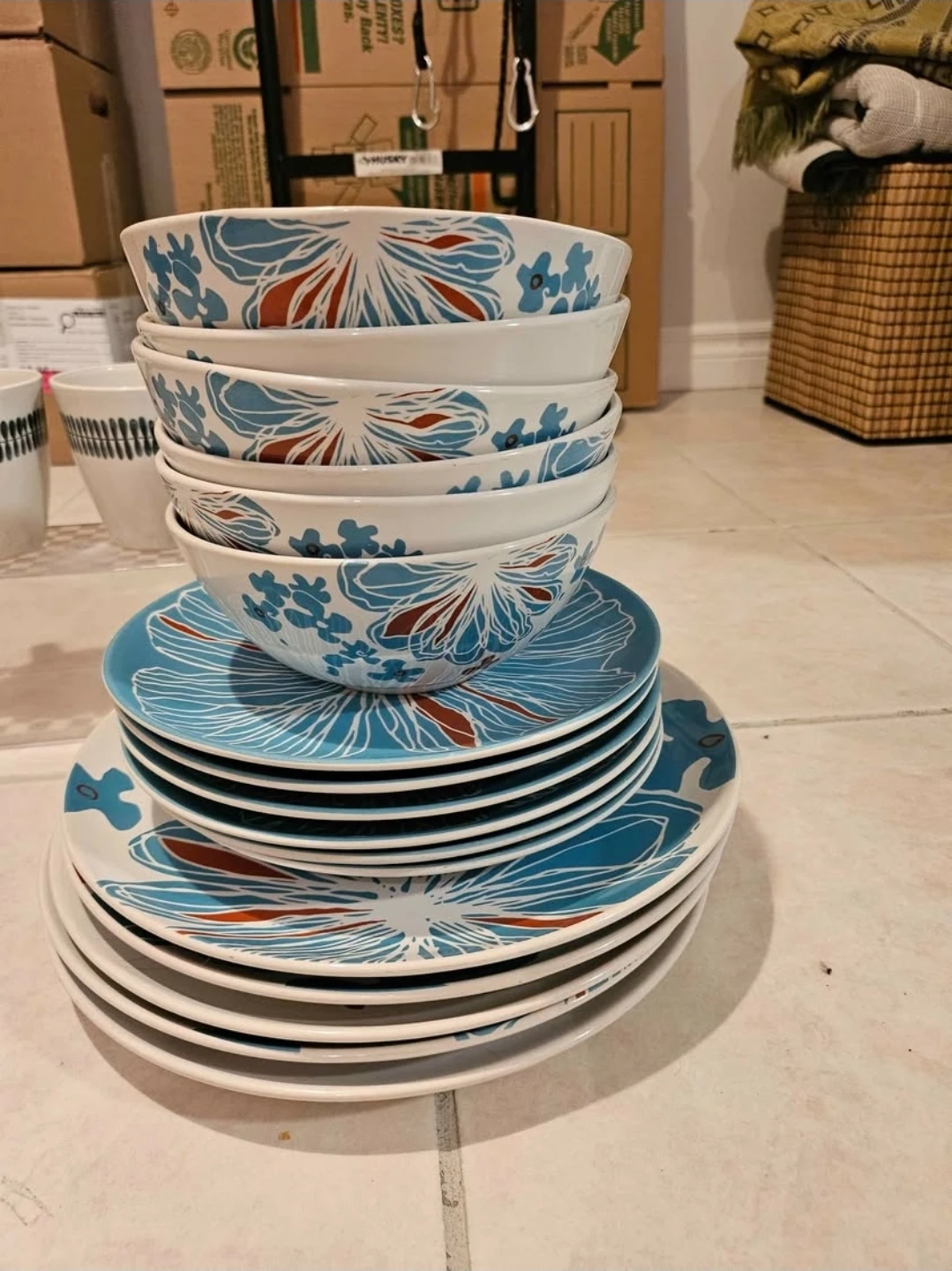 IKEA Floral Dinnerware Set