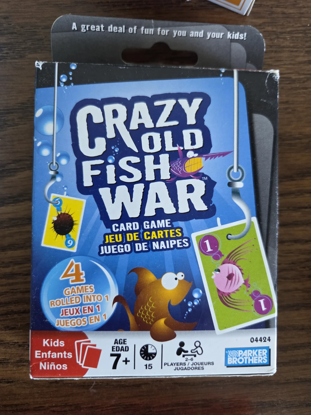 Crazy Old Fish War Card Game by Parker Brothers