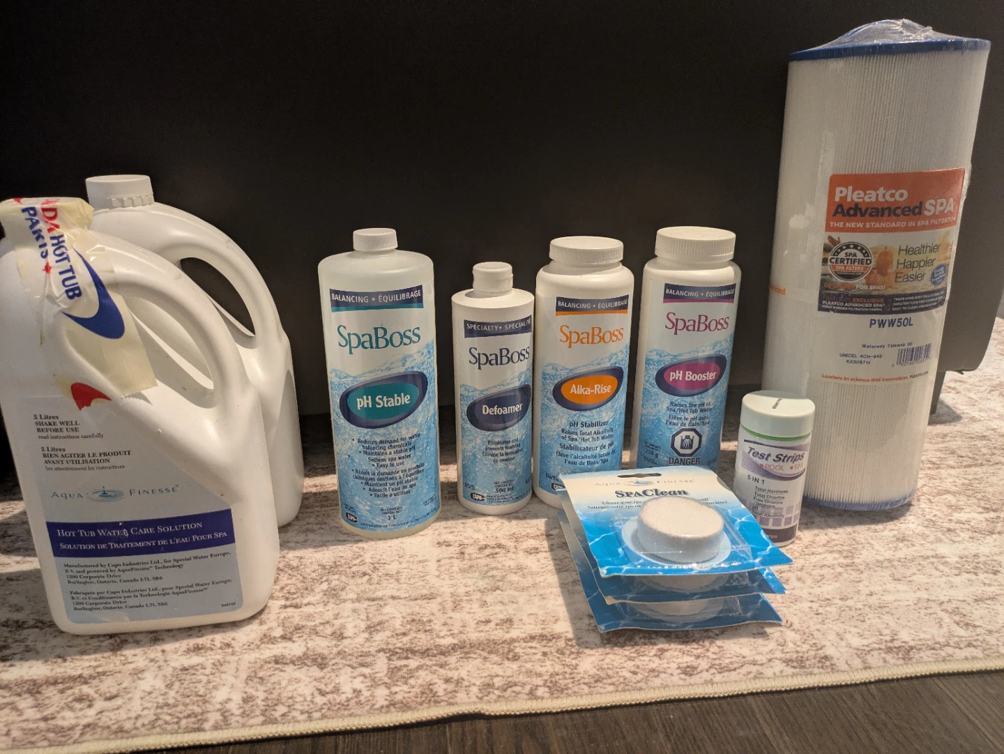 Hot tub supplies