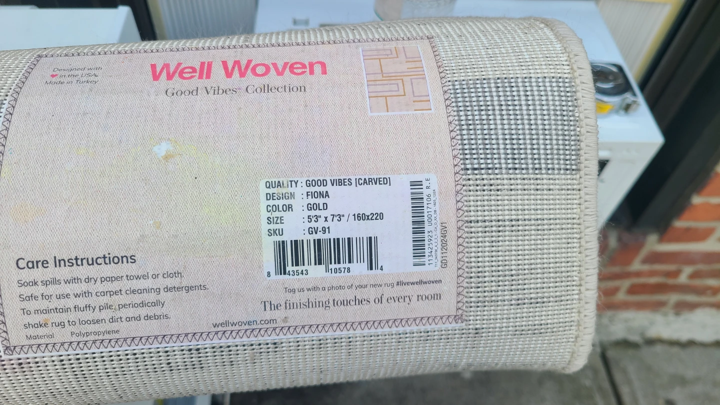 Well Woven Fiona Area Rug - Gold, 5'3" x 7'3" - photo 5