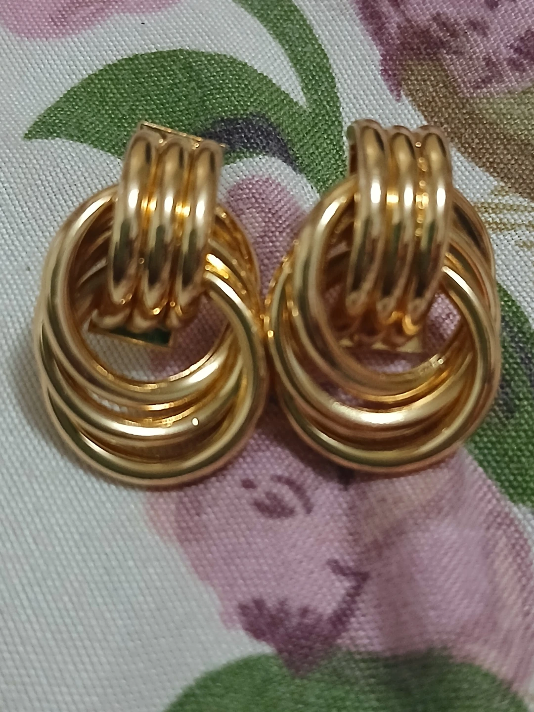 Fashion Jewelry Set - Gold Tone Hoops and Studs