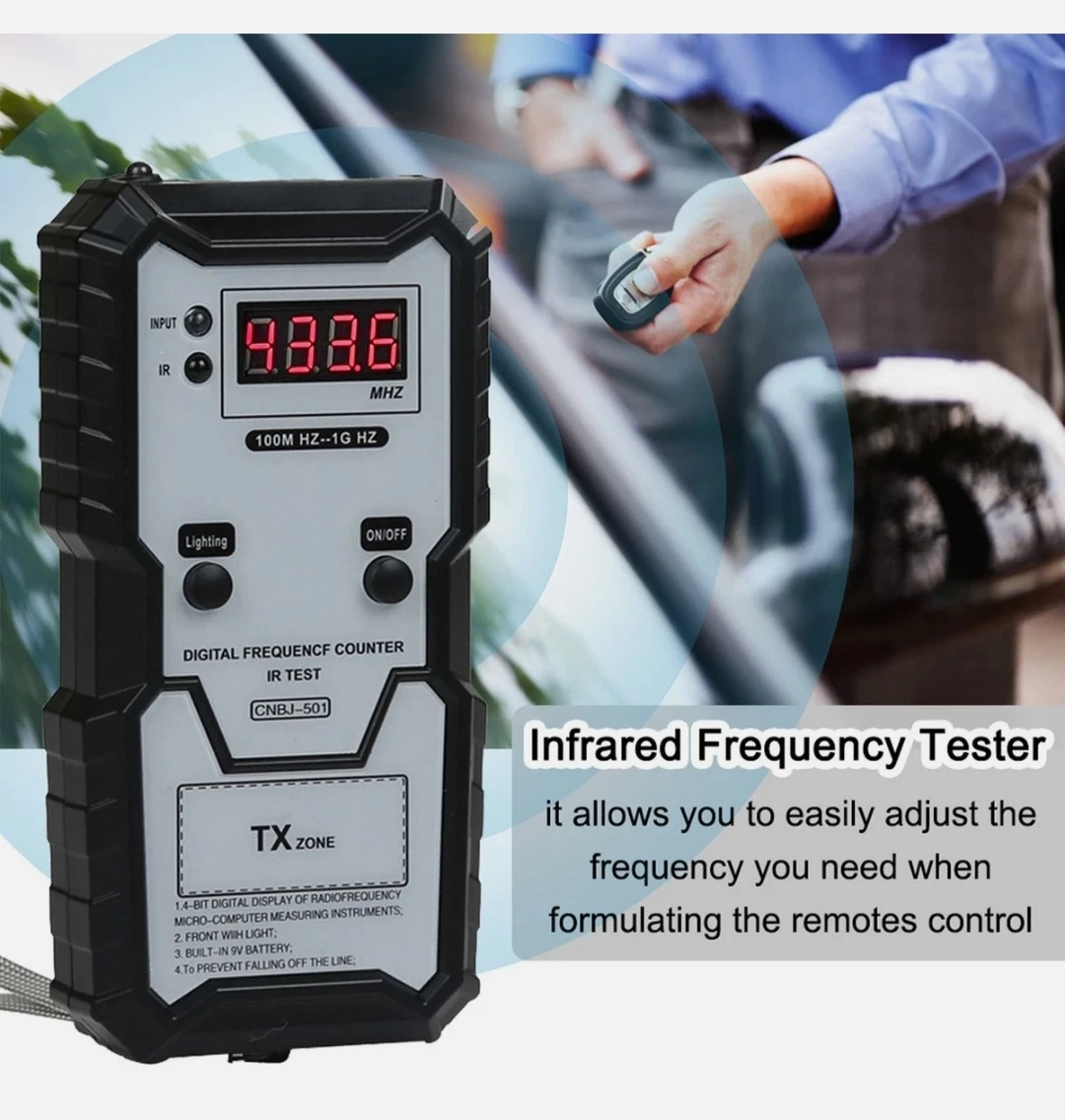 Remote Control Frequency Tester 100MHz‑1GHz Car Key Garage Door - photo 4