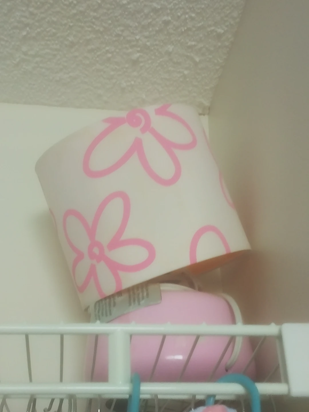Pink Floral Table Lamp