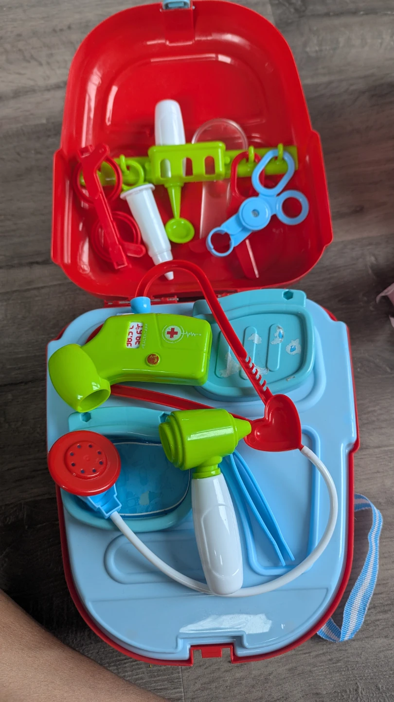 Kids Doctor Backpack & Cleaning Toy Set