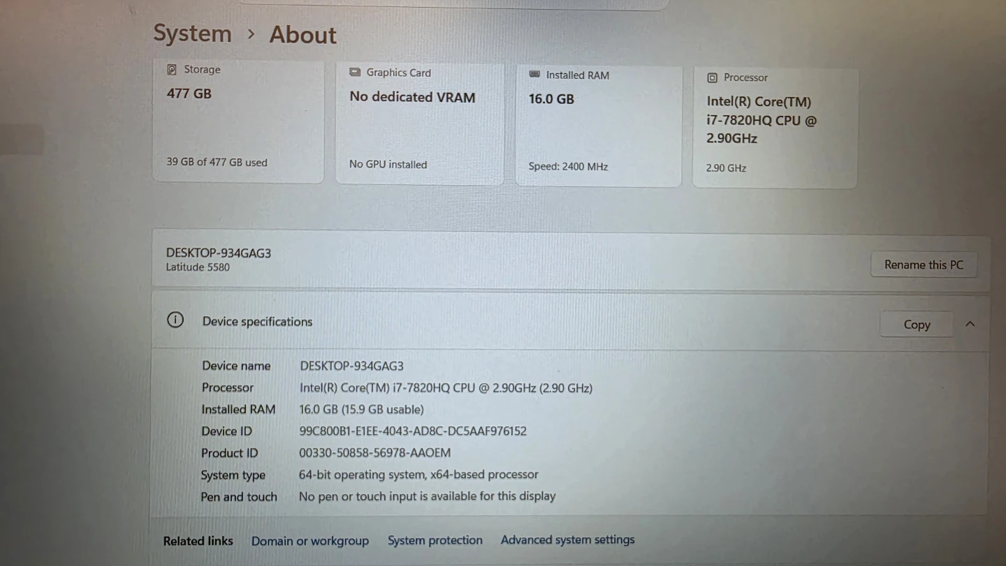 Dell Latitude 5580  For sale - photo 5