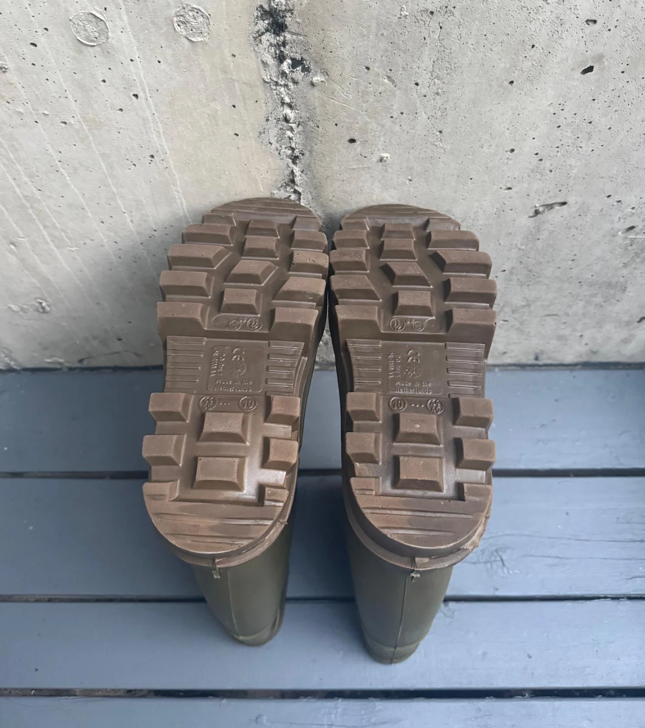 Dunlop Purofort Green Rubber Boots Size 10 - photo 2