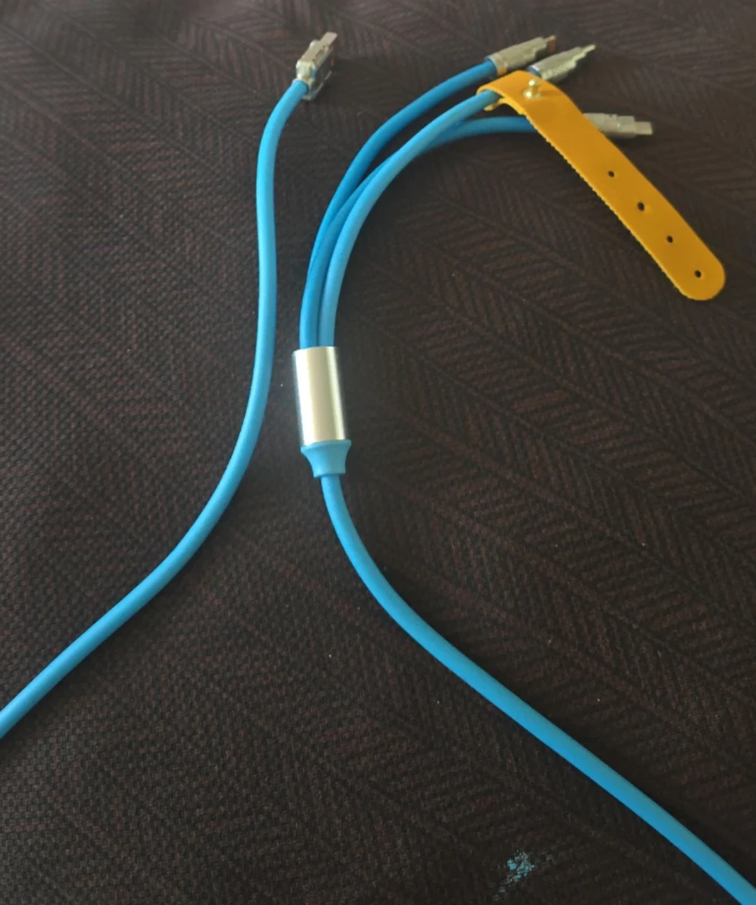 3-in-1 Charging Cable with Leather Strap