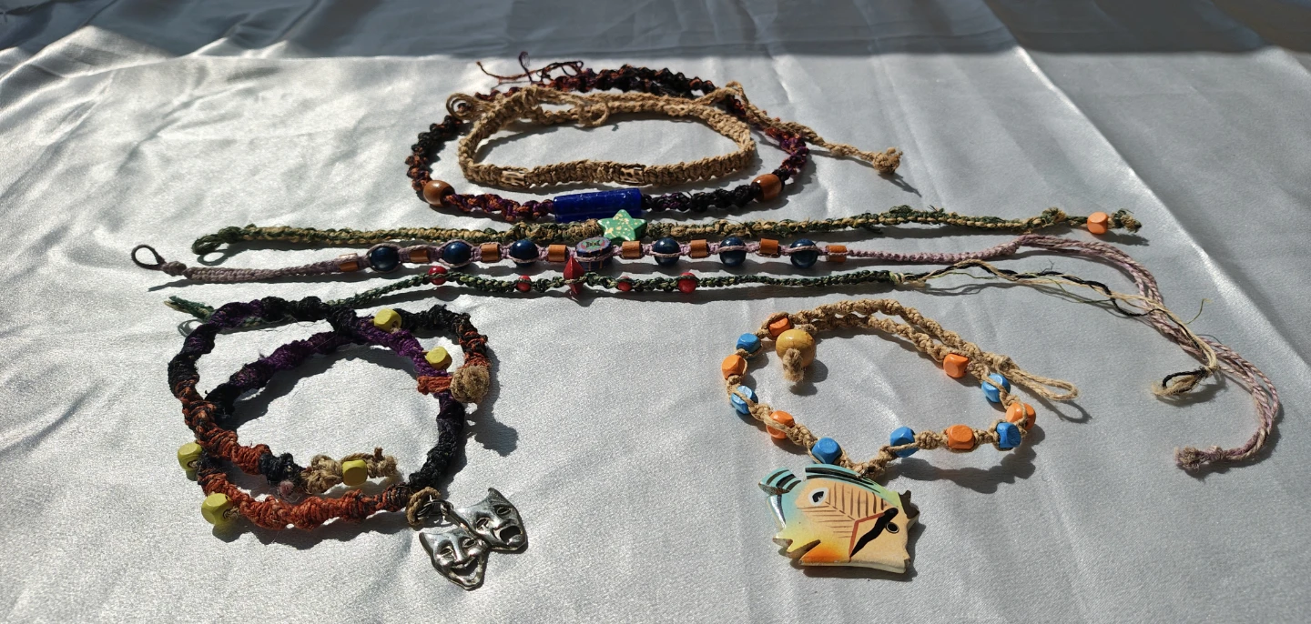 🌿Premium Unworn Handmade Hemp Necklaces (lot of 8) - photo 2