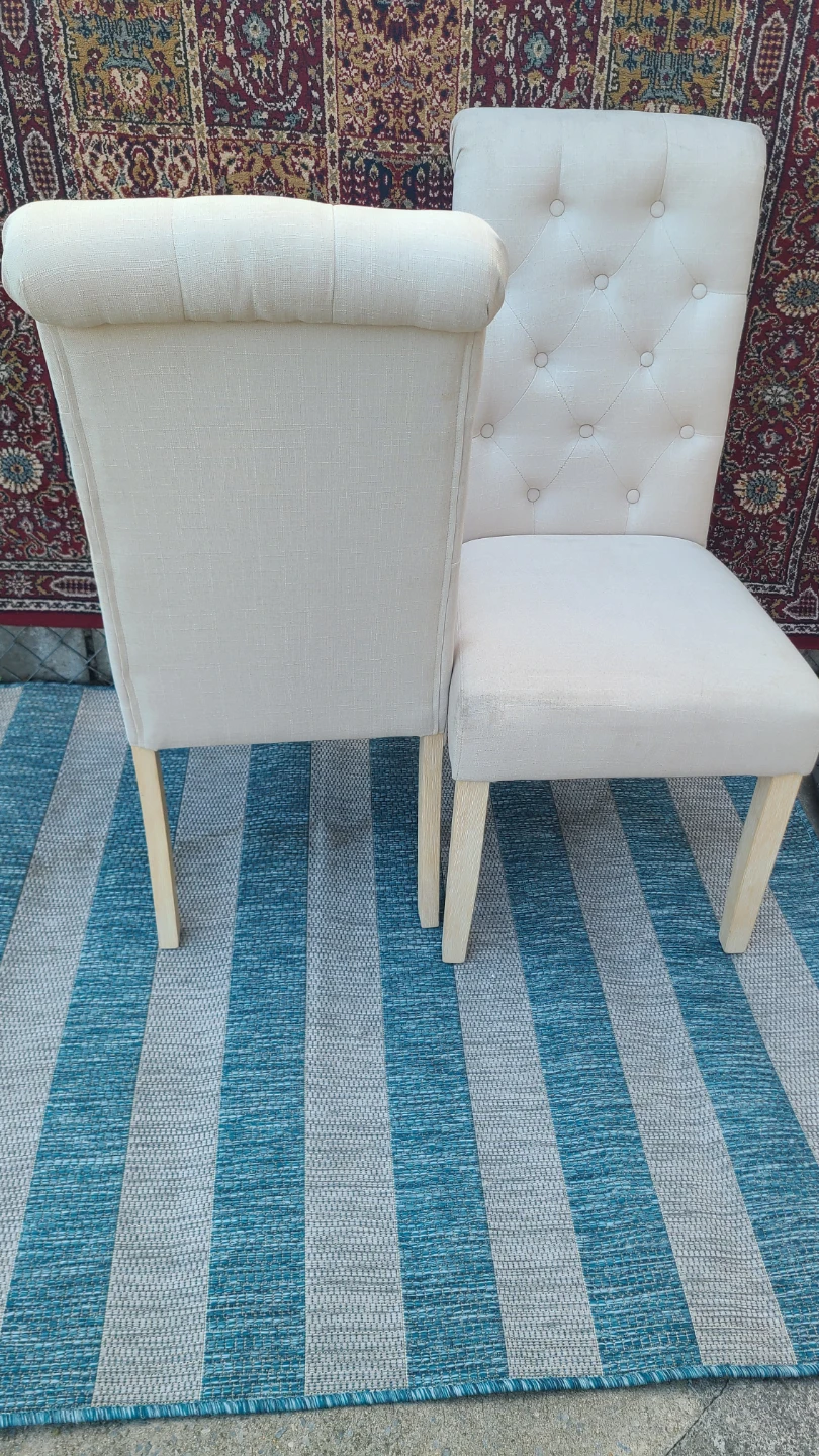 Set of 2 Tufted Upholstered Dining Chairs - photo 3