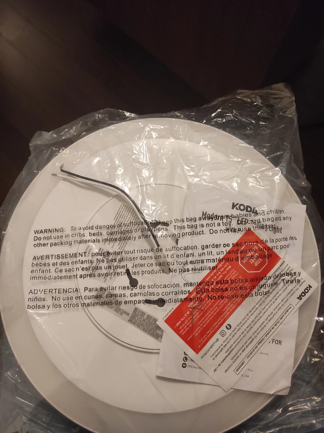 NEW! KODA Modern 15" LED Ceiling Light with Backlight - photo 4