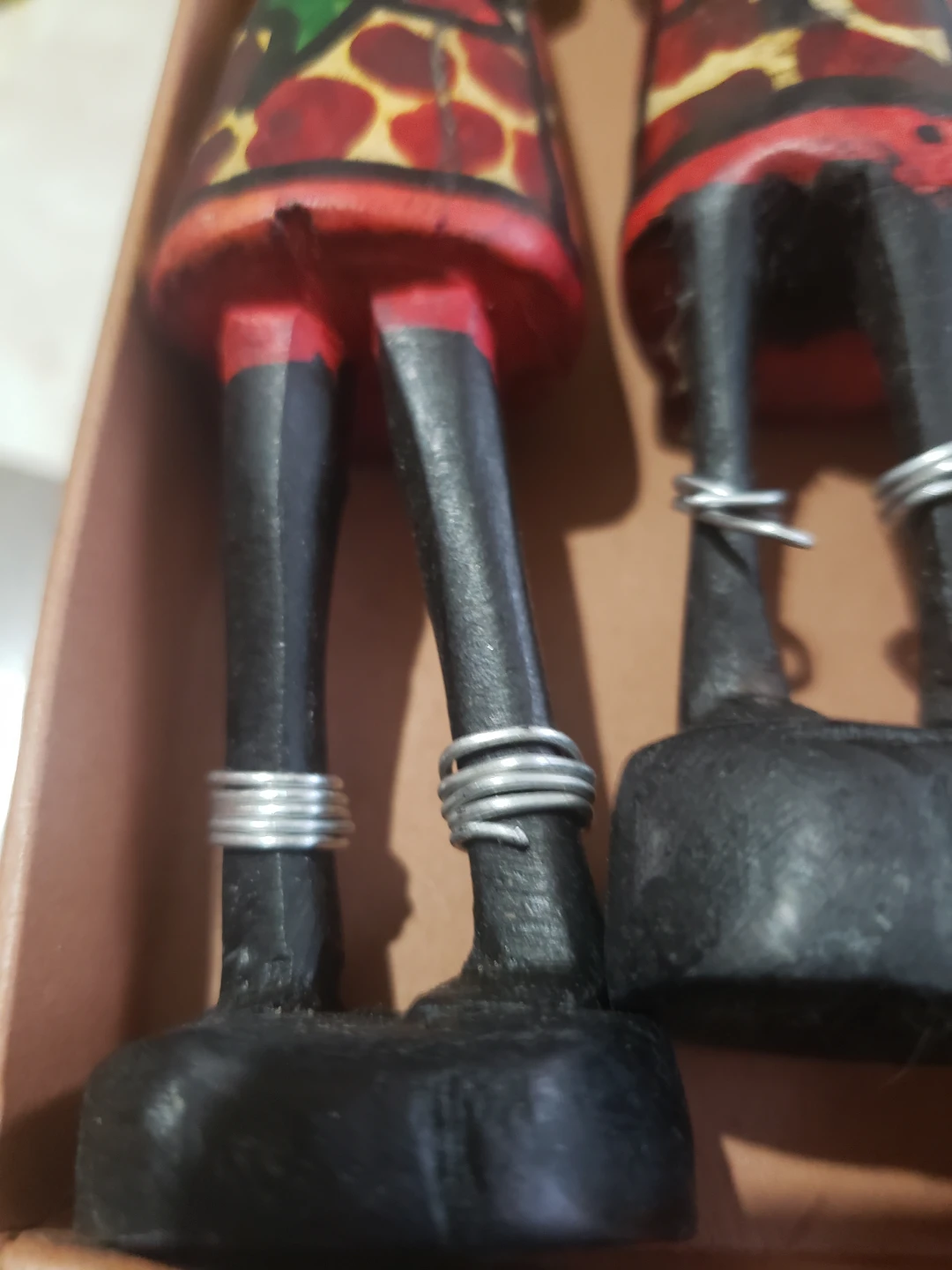 Set of 4 African tribal wooden figurines - photo 5