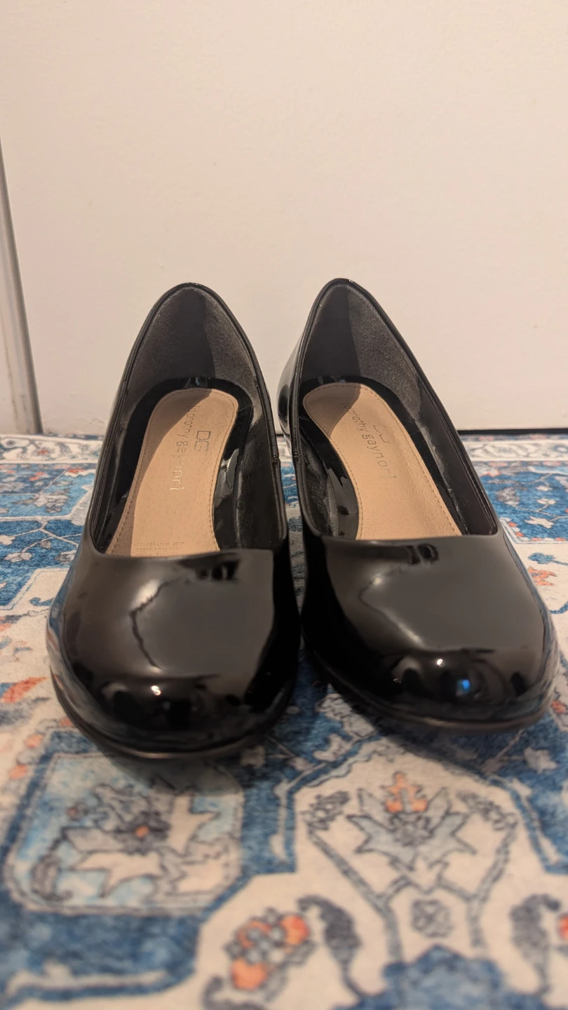 Black Patent Heels. Size 6.5