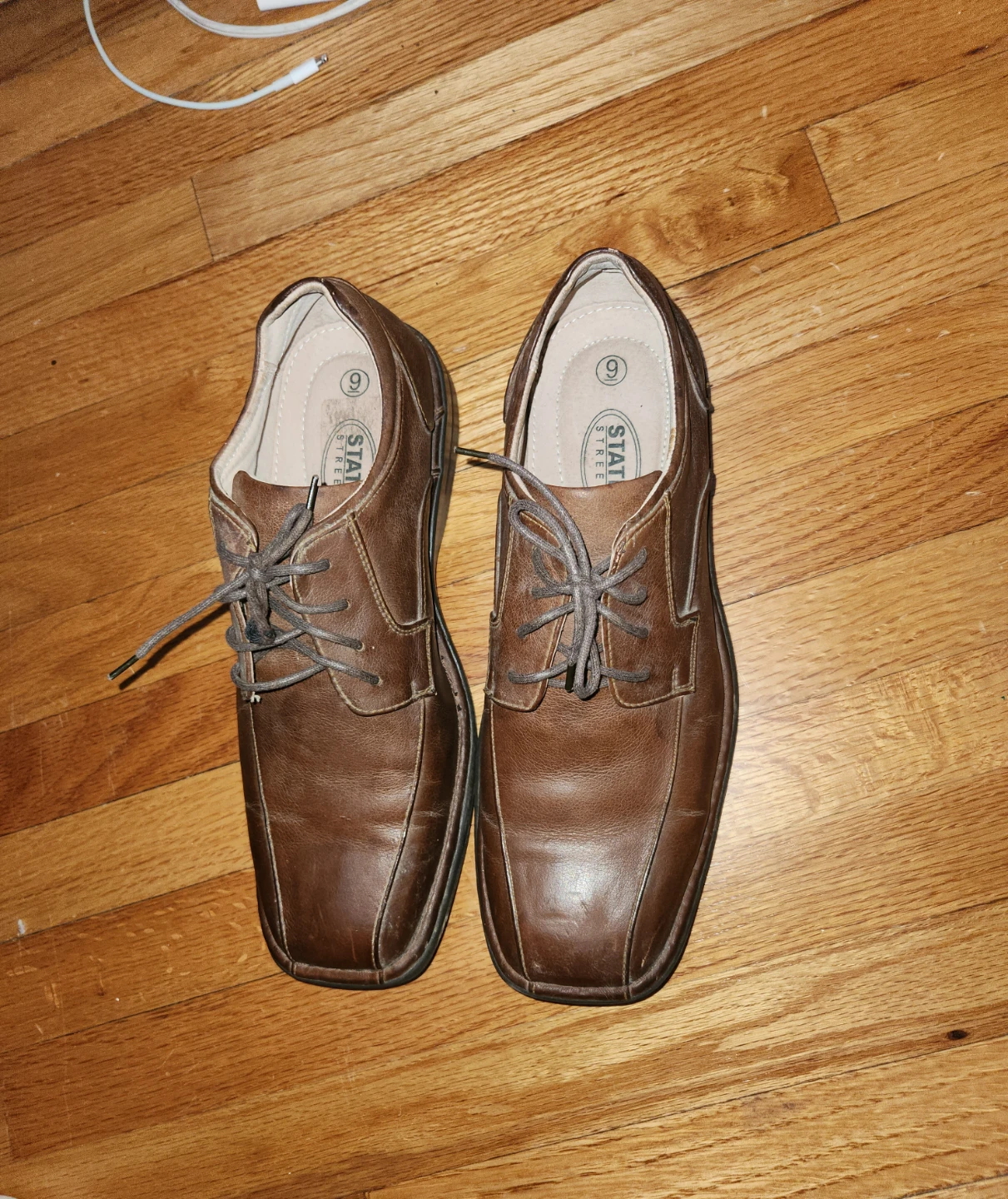 Vintage State Street Men's Brown Lace-up Dress Shoes - photo 2