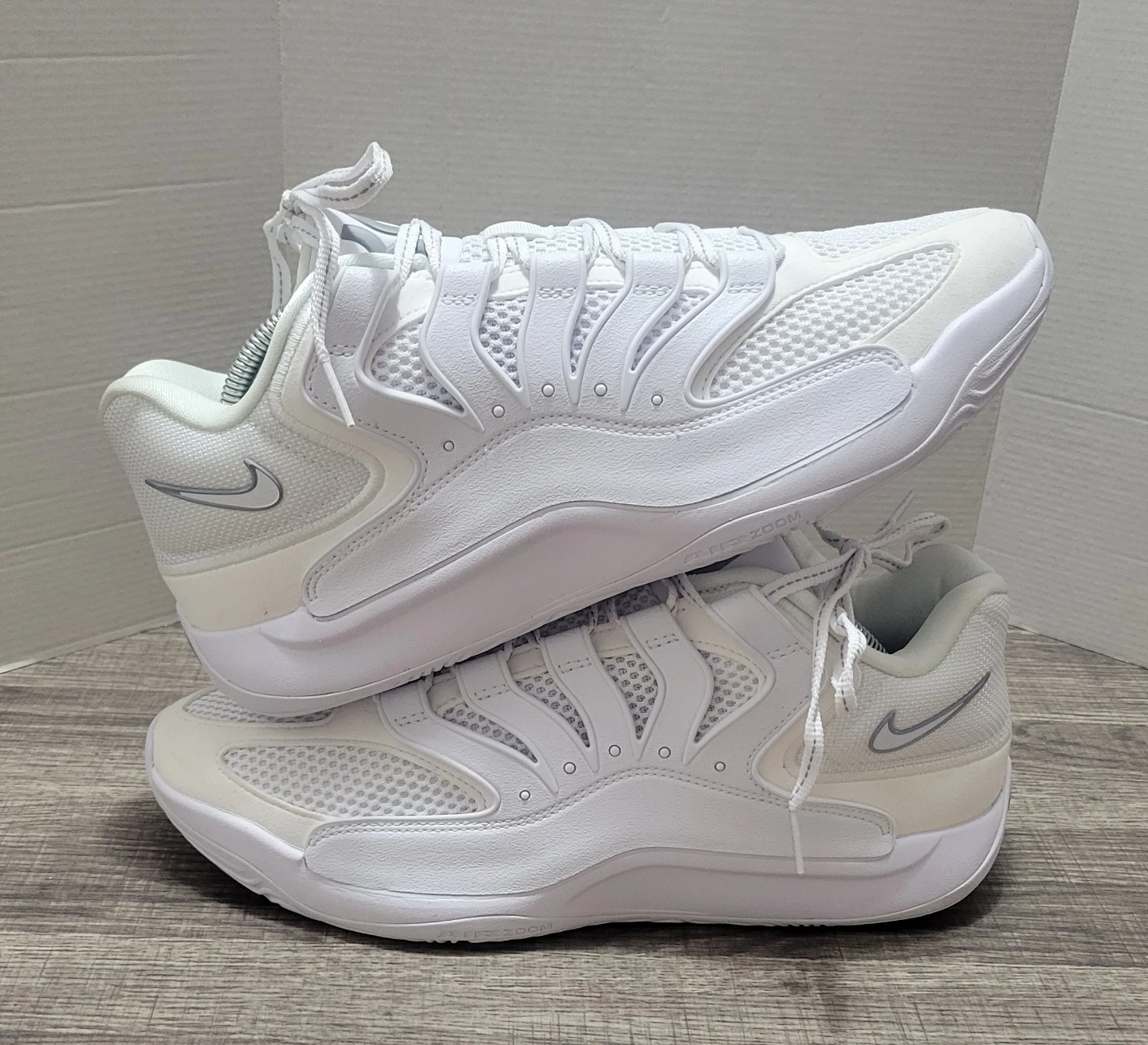 Nike Kd 18 Im0634 105 Tb Triple White Men's Size 10.5 - photo 2