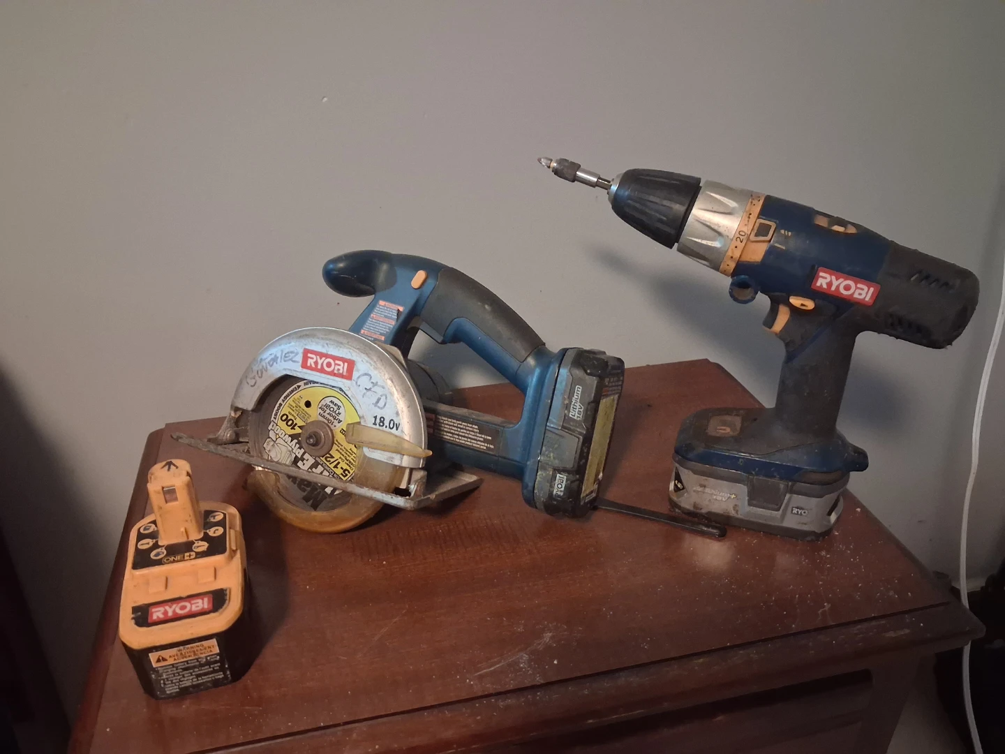 Ryobi 18V Circular Saw and Drill with Battery