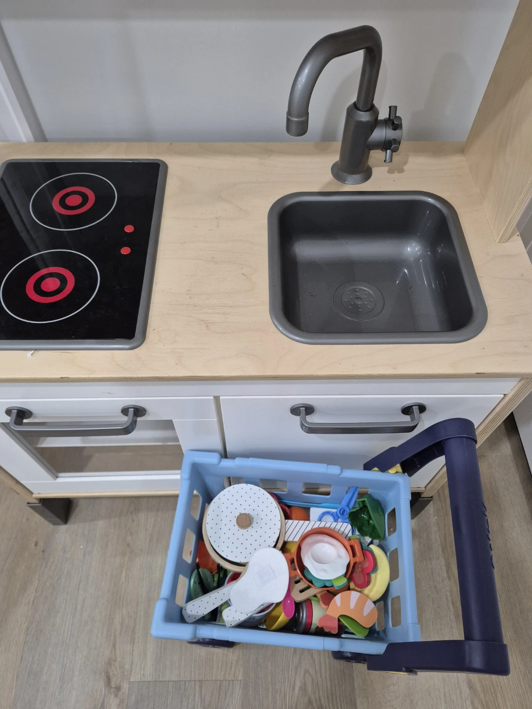 IKEA DUKTIG Play Kitchen with Bluey Cash Register and Cart - photo 2