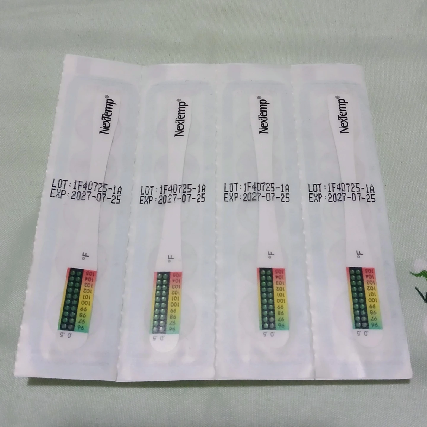 NexTemp Disposable Fever Thermometer Strips - 4 Pack