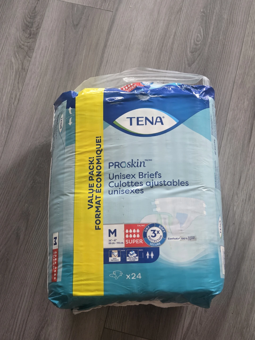 TENA ProSkin Unisex Briefs - Size M (24 Pack)