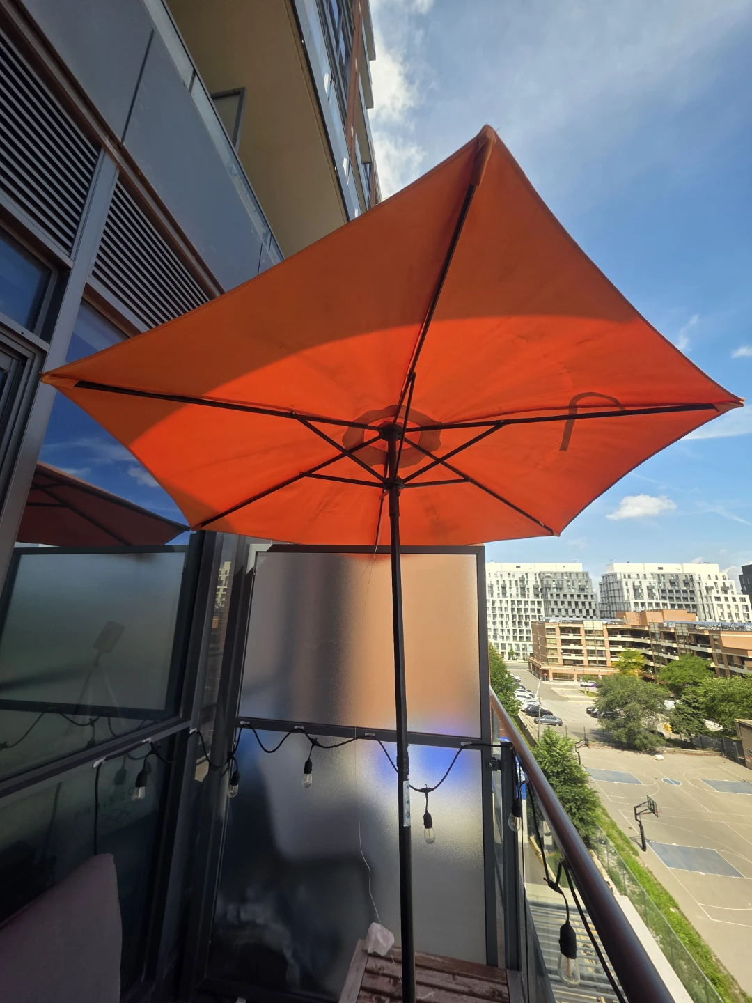 Patio umbrella (orange) - photo 3