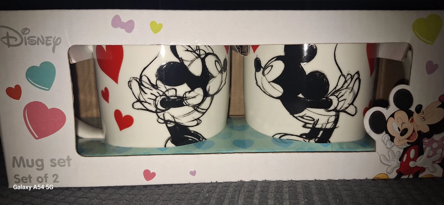 Disney Mickey & Minnie Twin Mugs Set of 2