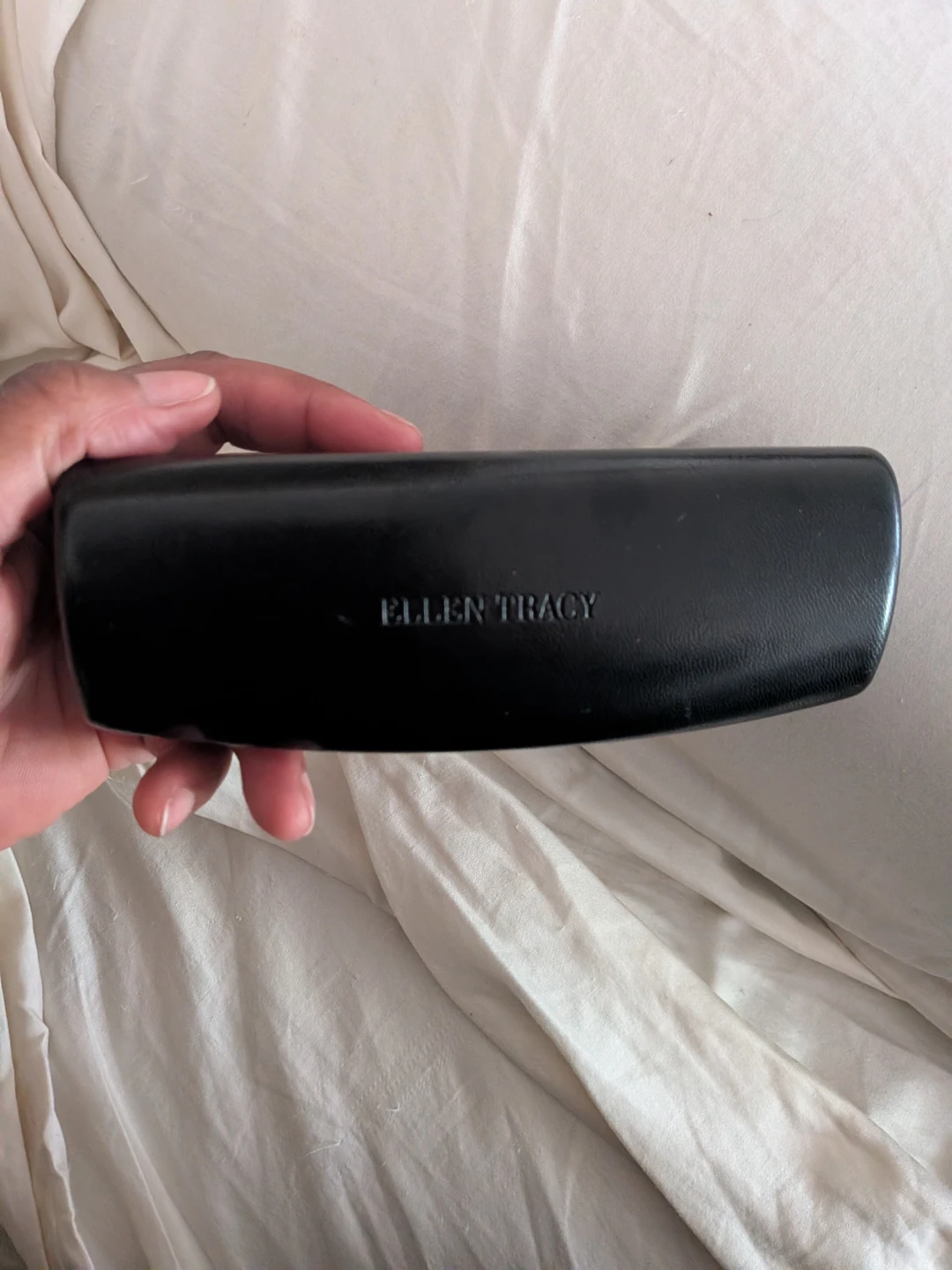 Ellen Tracy Black Hard Shell Eyeglass Case