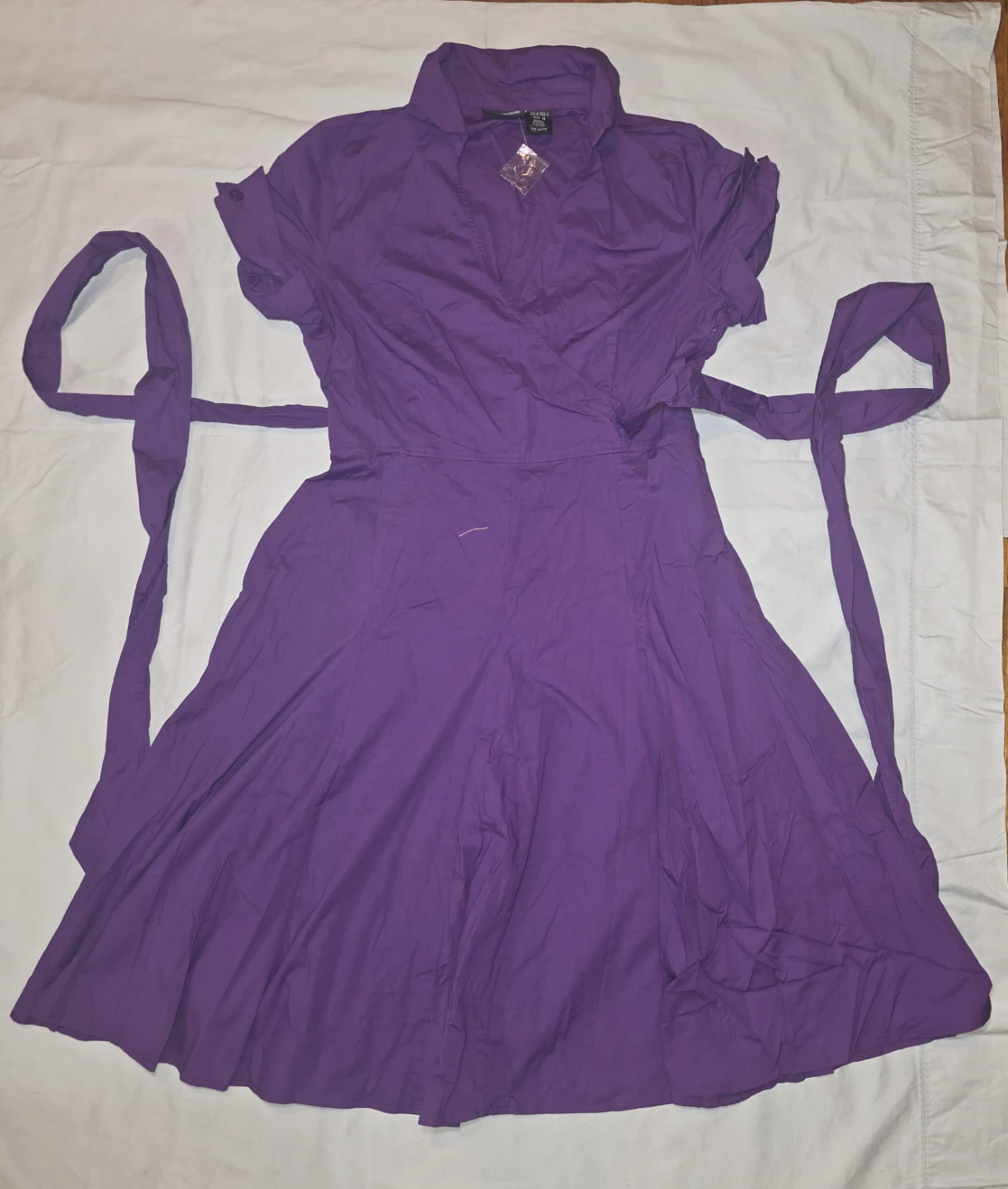 Purple Wrap Dress - photo 4