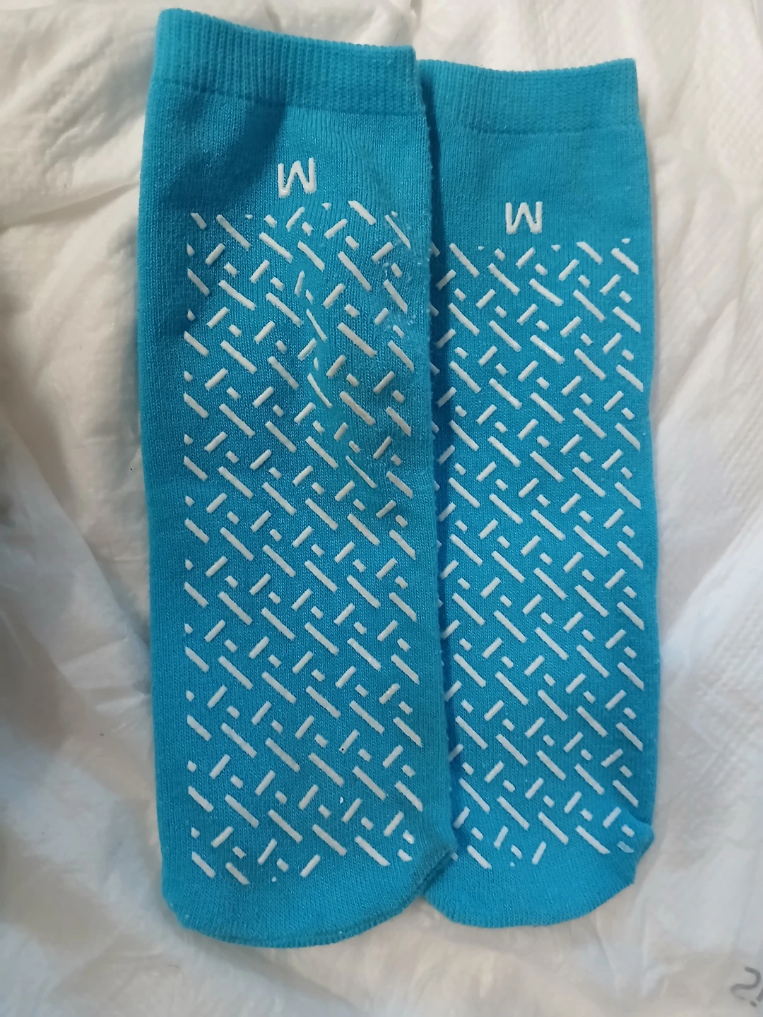 Blue Non-Slip Socks