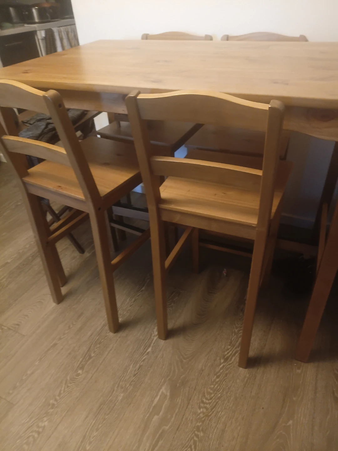Wooden Dining Table and Chairs Set - photo 3